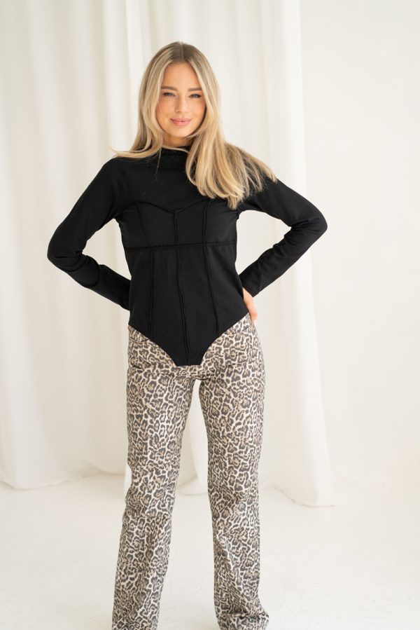 Juoda palaidinė CORSET - Image 2